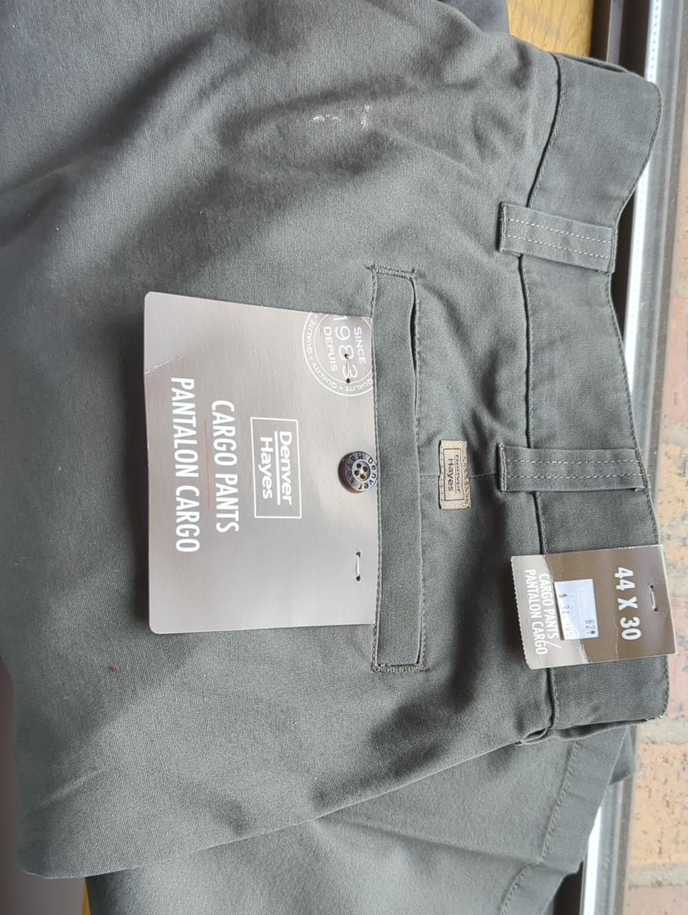Denver Hayes Men's Cargo Pants - Charcoal Gray